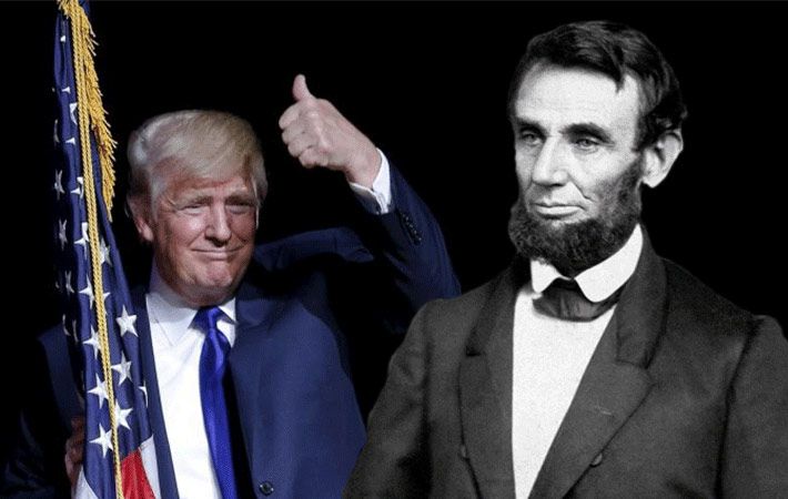 Image result for abe Lincoln trump