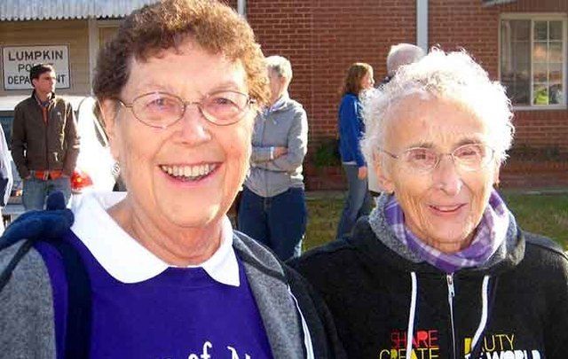 Sister Pat Murphy (right) and her partner Sister JoAnn Persch