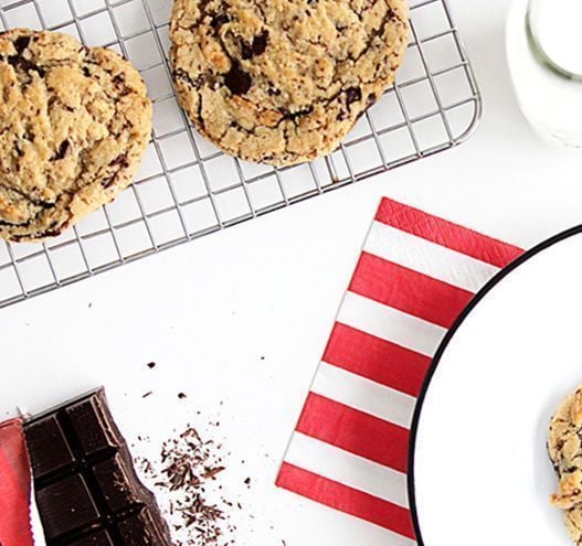 Irish chocolate chip cookies made with Kerrygold