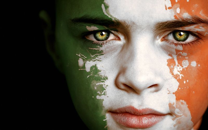 Mi irish flag face ireland getty