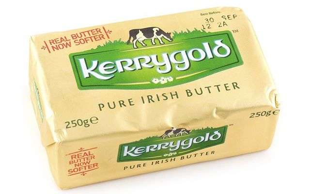 Kerrygold among European Union imports, including butter, cheese, pork, and several drink products, to be taxed 25% by USA.