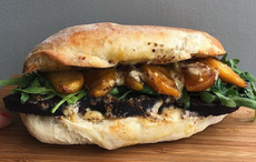 Black pudding sandwich with caramelized apple and Cashel blue recipe