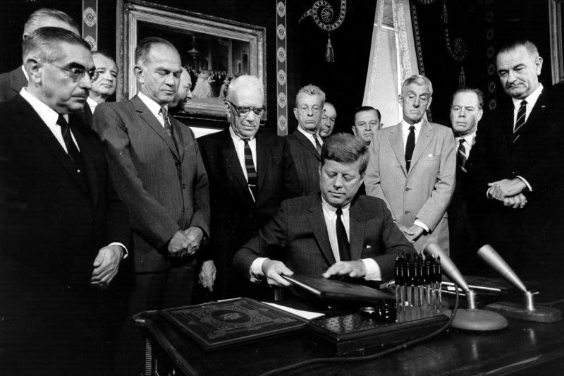 This week in history: JFK signs the nuclear test ban treaty in 1963