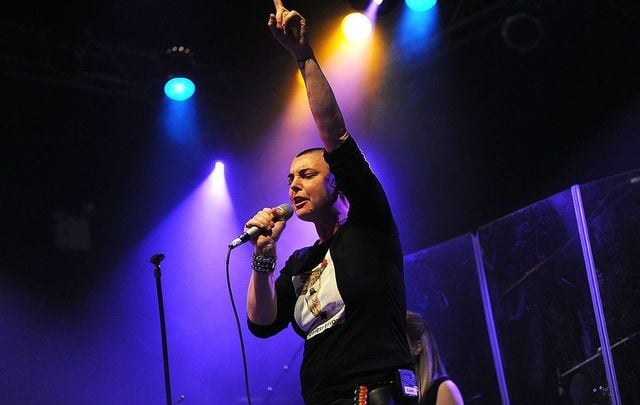 Musician Sinead O\'Connor performs at the Highline Ballroom on February 23, 2012, in New York City.