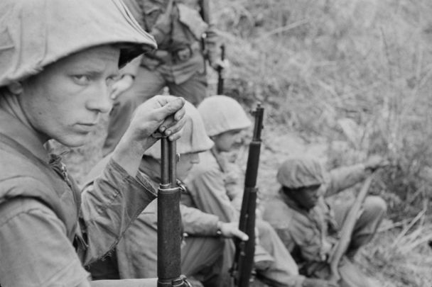 US soldiers during the Korean War.