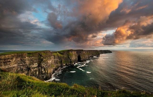 The Cliffs of Moher in Co Clare - one of Ireland\'s most \"iconic\" landmarks.