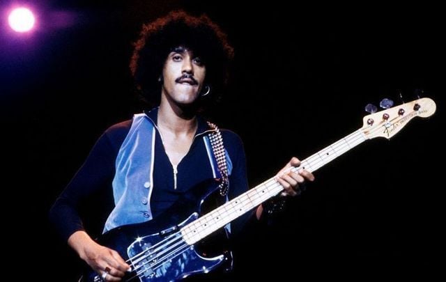 The late Phil Lynott, frontman of Thin Lizzy.