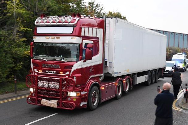 Armagh man, Mo Robinson\'s truck, while pulled the container containing 39 Vietnamese all of whom died. 