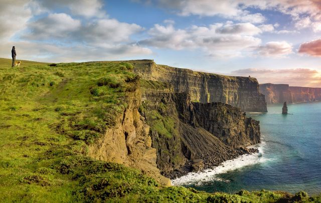 The beautiful Cliffs of Moher, in County Clare. 