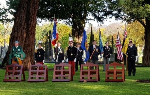 Glasnevin Cemetery hosted an Armistice Day ceremony honoring the Irish who fought during WWI.