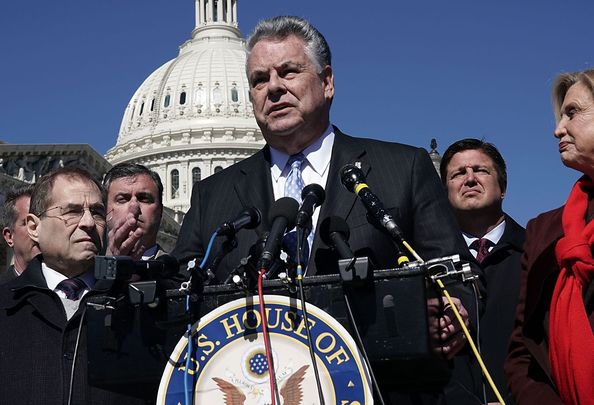 GOP Rep. Peter King, speaking from Capital Hill, in Washington DC.