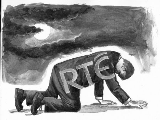 RTE, Ireland\'s national broadcaster, is on its knees.