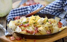 This bacon and cabbage pasta recipe is the perfect Irish - Italian fusion