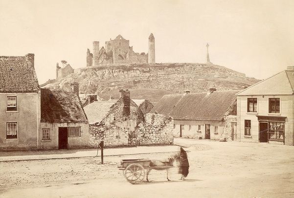 The Rock of Cashel, in County Tipperary, photographed in 1885.