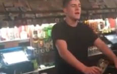 Irish barman singing The Rare Auld Times will make your day