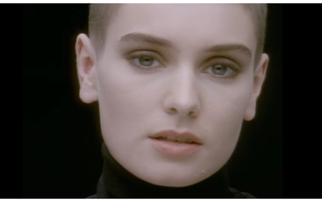 Sinead O\'Connor: Still from her famous 1990 \"Nothing Compares to You\" music video.