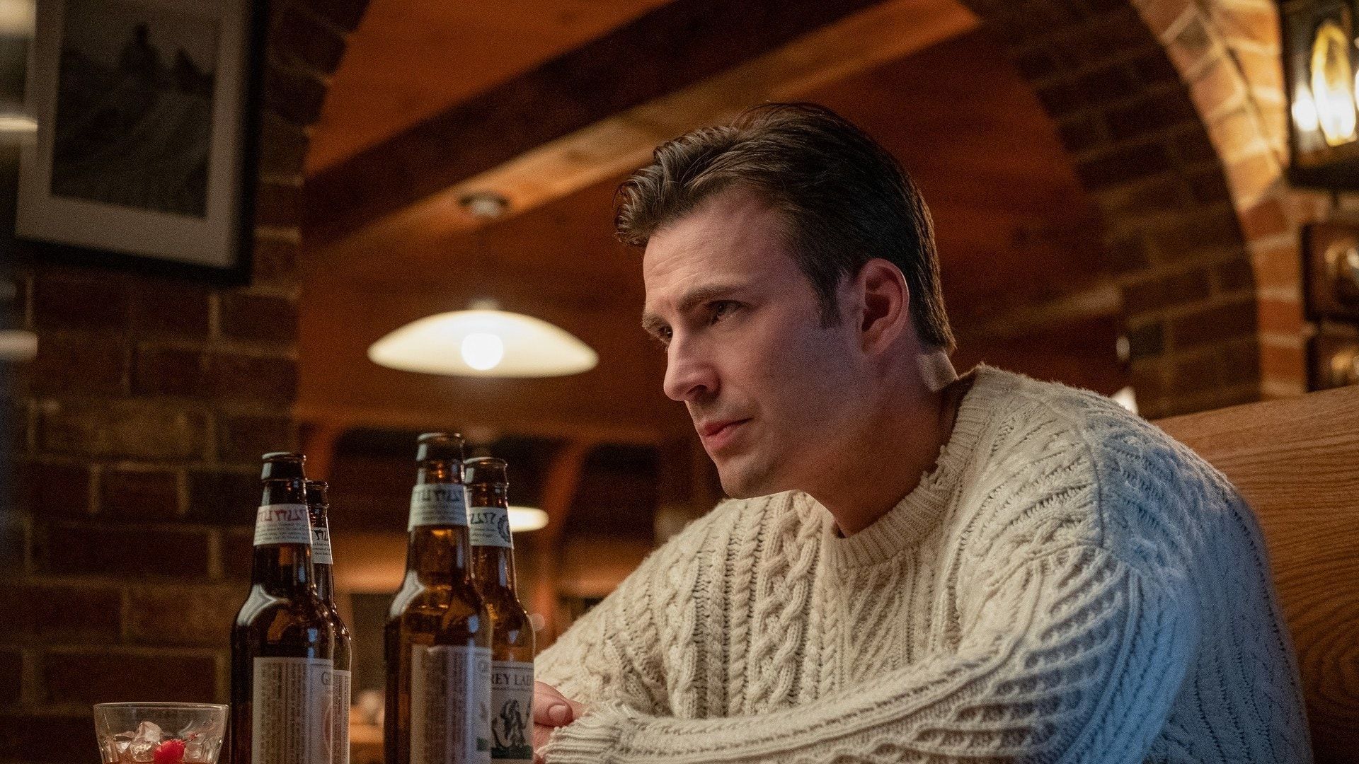 Chris Evans' Irish Aran sweater in "Knives Out" goes viral and we love it