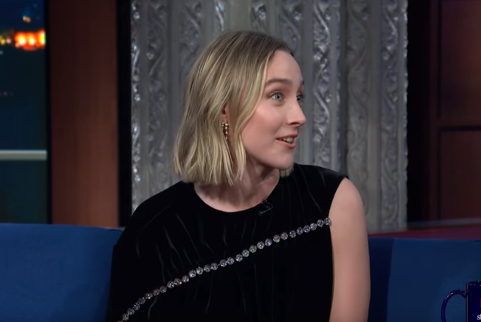 Irish Little Women star Saoirse Ronan asks Stephen Colbert for a cuppa tea
