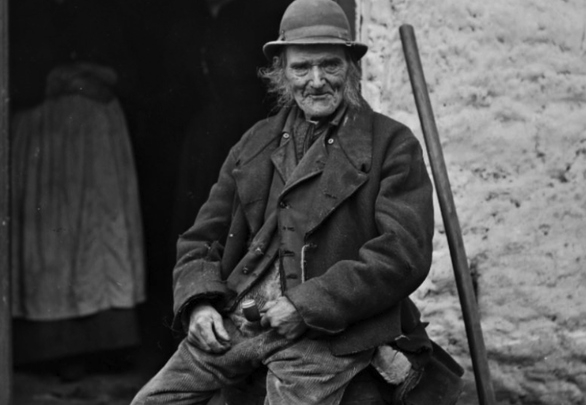 From the Irish Famine Exhibition: \"A 19th century Kerry peasant\".