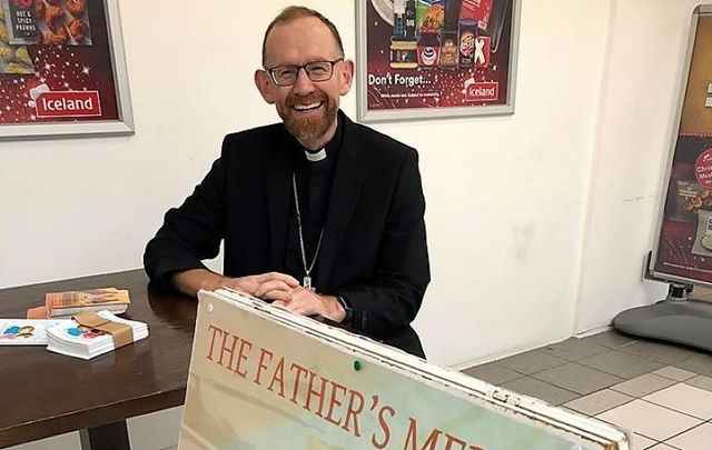 One of the priests who heard confessions of Christmas shoppers during this year\'s Mercy on the Mall in Co Clare.