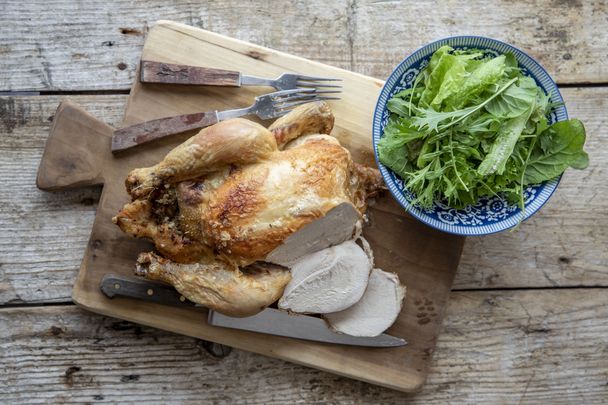 Irish roast stuffed chicken for the whole family.