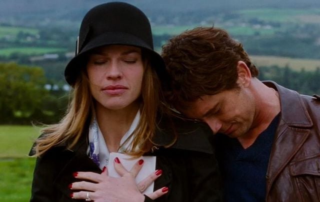 Hilary Swank and Gerard Butler in \"P.S. I Love You.\"