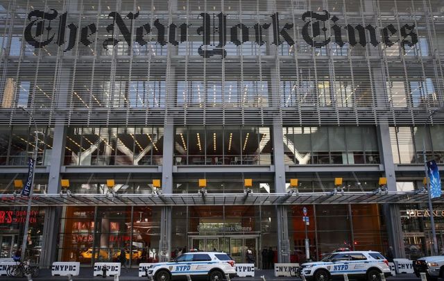 The New York Times newspaper offices.