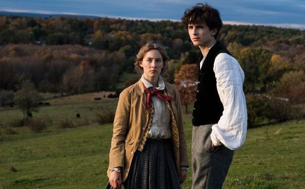 Saoirse Ronan and Timothee Chalamet in Little Women.