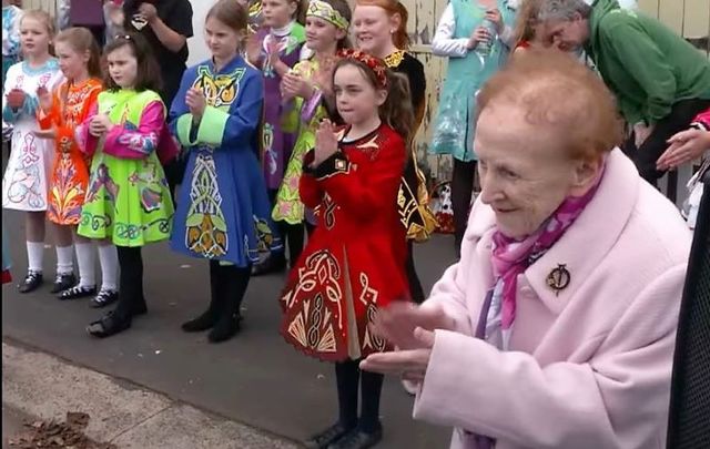 89-year-old Geraldine Ryan still teaches Irish dancing across seven towns on a weekly basis.