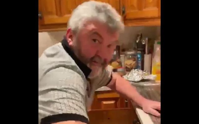 This Irish dad got caught out by the viral \'leek under the sink\' prank.
