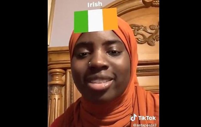 Astuanta Niang has gone viral across social media after an app labeled her as \"Irish.\"