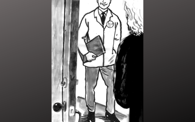 Canvassers arrive at the door of our man Cormac McConnell.