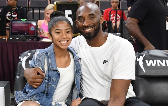 Gianna Bryant and her father, former NBA player Kobe Bryant. The father and daughter were killed in a helicopter crash in California on January 26.