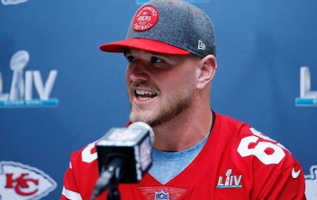 Mike McGlinchey has gone from playing for Notre Dame\'s Fighting Irish to the San Francisco 49ers.