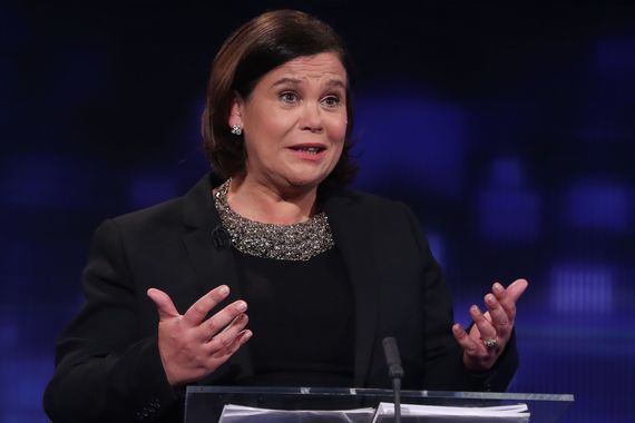 Mary Lou McDonald during February\'s leaders debate.