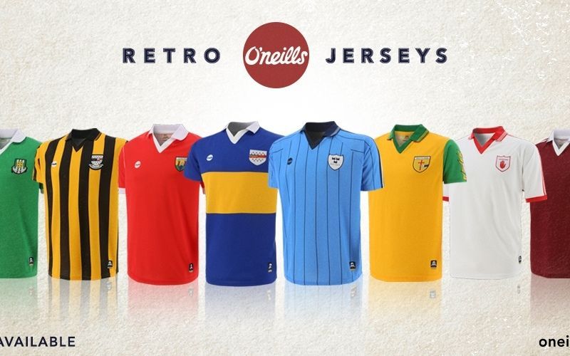 O'Neills launch retro range of iconic GAA jerseys