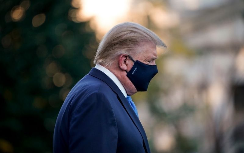 Fear in Trump's eyes as his denial can't make COVID go away