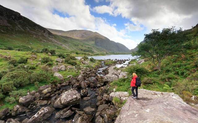 Exploring the Gap of Dunloe along the Ring of Kerry.\n