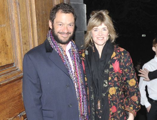 Dominic West arriving to an event at Trinity College Dublin with his wife Catherine Fitzgerald, in 2011.