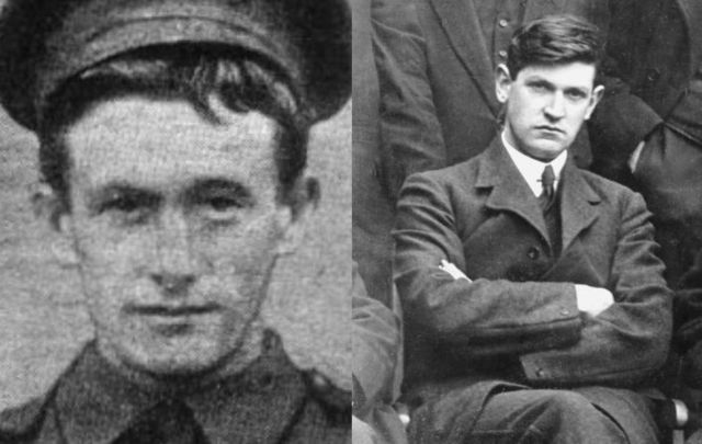 Michael O\'Leary (left) and Michael Collins (right) were both born in West Cork just weeks apart.