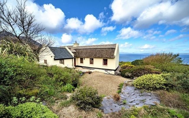 Seana Thig cottage in Cahersiveen boasts spectacular views of the Atlantic Ocean. 