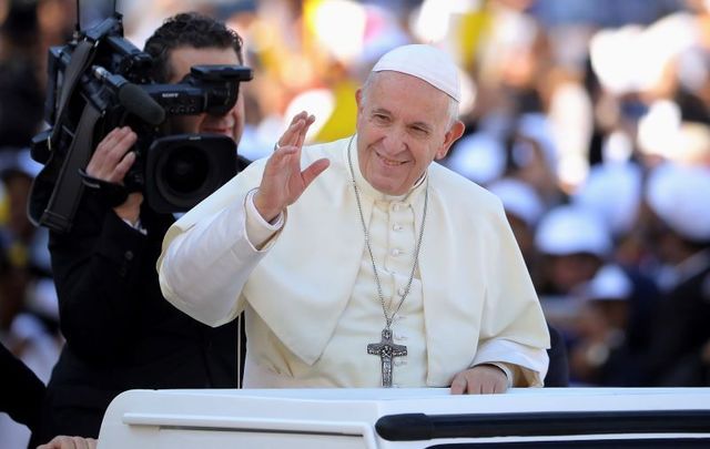Pope Francis supports civil unions for same-sex couples.