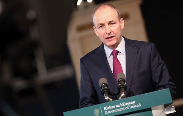 October 22, 2020: Speaking from Dublin Castle, Taoiseach Micheál Martin discusses the Shared Island initiative.