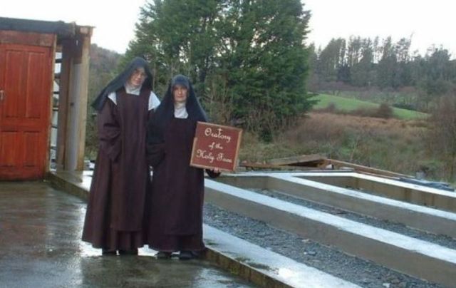 Mother Irene Gibson and Sister Anne Marie at their site in Co Cork.