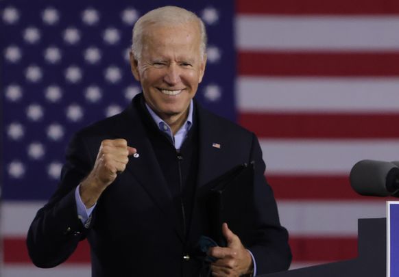 Joe Biden is the favorite to win Tuesday\'s presidential election. 