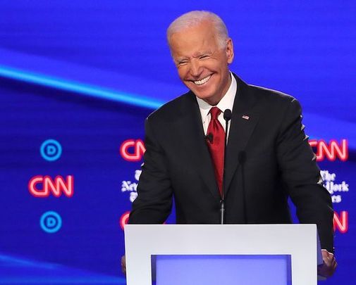 Joe Biden during a Democratic debate earlier this year.