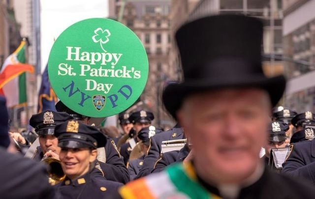 The 2019 St. Patrick\'s Day Parade in New York City.