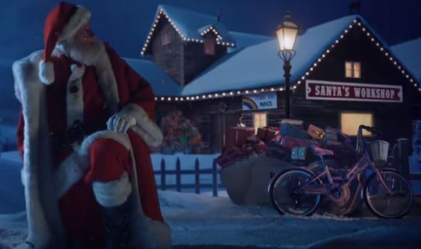 Irish actor Colm Meaney as Santa Claus in Aldi\'s new Christmas advert.
