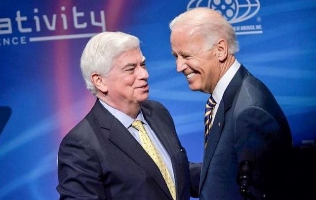 Former US Senator Chris Dodd and current President-elect Joe Biden together in 2014.