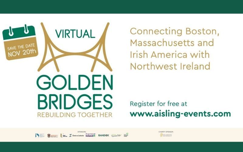 Registration now open for Boston and Northwest Ireland's virtual Golden Bridges Conference